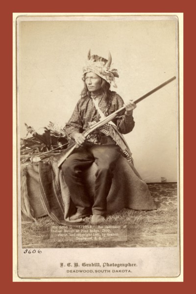 Little, the instigator of Indian Revolt at Pine Ridge, 1890, John C. H. Grabill was an american