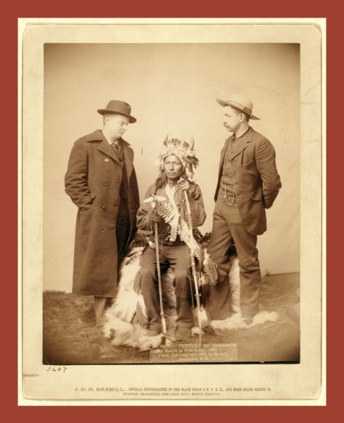 Little, the instigator of Indian Revolt at Pine Ridge, 1890, John C. H. Grabill was an american