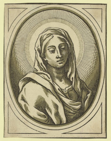 Head of the Virgin, between 1630 and 1655, Coriolano, Bartolomeo, approximately 1599-approximately