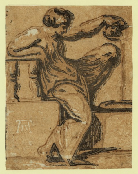 Temperance / AA [monogram of Andrea Andreani], between 1540 and 1560. Vicentino, Giuseppe Niccolo,