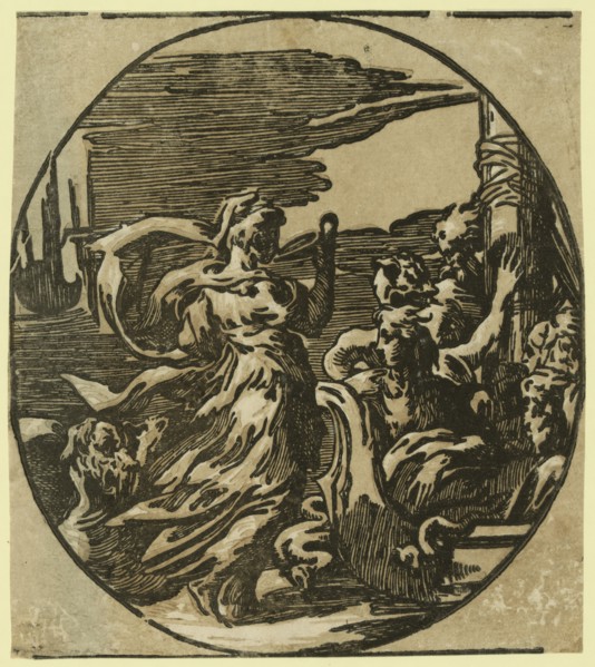 Circe, dating from between 1500 and 1530, Carpi, Ugo da, 1480-approximately 1532