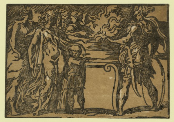 The sacrifice, between ca. 1520 and 1700, Parmigianino, 1503-1540