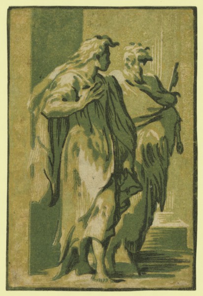 Saints Peter and John, between 1500 and 1610, Carpi, Ugo da, 1480-approximately 1532