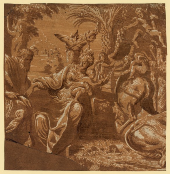 The rest on the flight into Egypt, between ca. 1520 and 1700. Campi, Antonio, 1522 or 1523-1587 ,