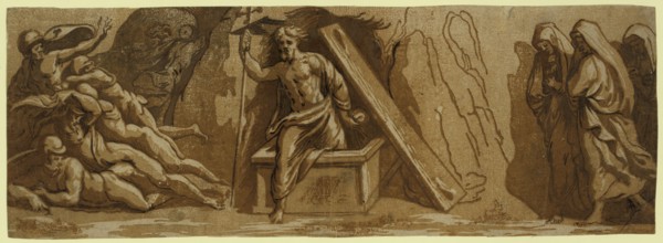 The resurrection, between 1515 and 1535, Carpi, Ugo da, 1480-approximately 1532