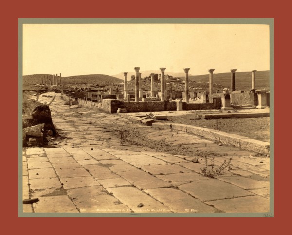 Thamugas Roman ruins, the Roman Market, Algiers, Neurdein brothers 1860 1890, the Neurdein