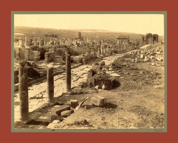 Roman ruins Thamugas, Algiers, Neurdein brothers 1860 1890, the Neurdein photographs of Algeria