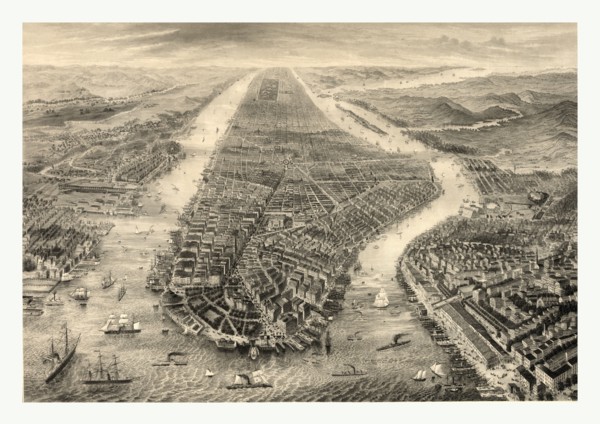New York engraved by R. Kupfer, N.Y. circa 1867, US, USA, America