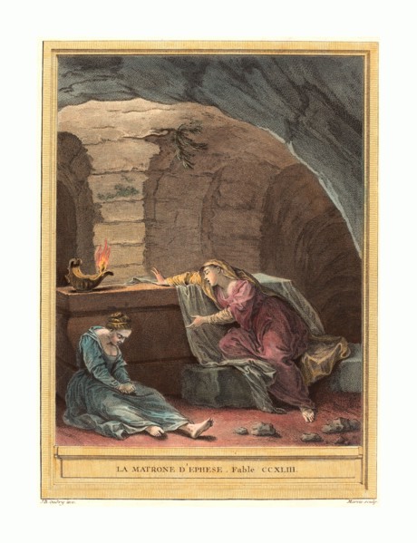 Martin Marvie after Jean-Baptiste Oudry (French, 1713 - 1813 ), La matrone d'Ephese (The Matron of
