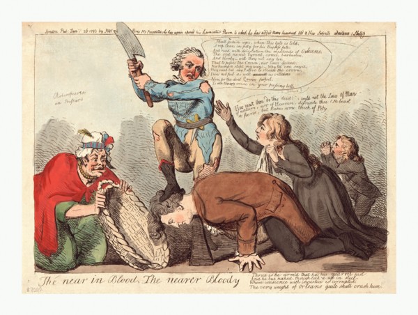 The near in blood, the nearer bloody, Cruikshank, Isaac, 1756?-1811?, artist, engraving 1793, the