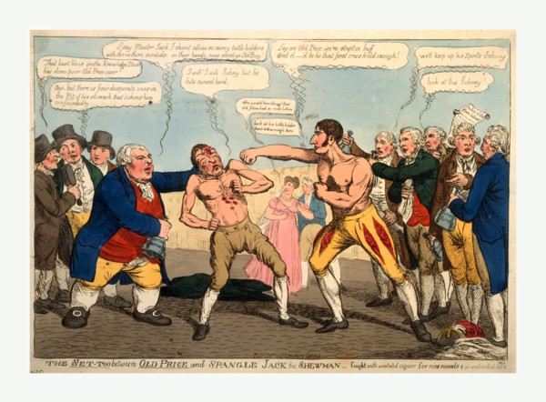 The set-too between Old Price and Spangle Jack the Shewman - fought with unabated vigour for nine