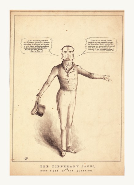 The Tipperary janus, or both sides of the question, IB., [ca. 1831], 1 print : lithograph., Print