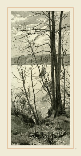 View across the Hudson at Riverside Park, 1891, USA