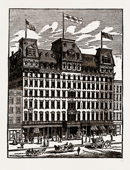 667 to 677 Broadway, New York, 19th century engraving