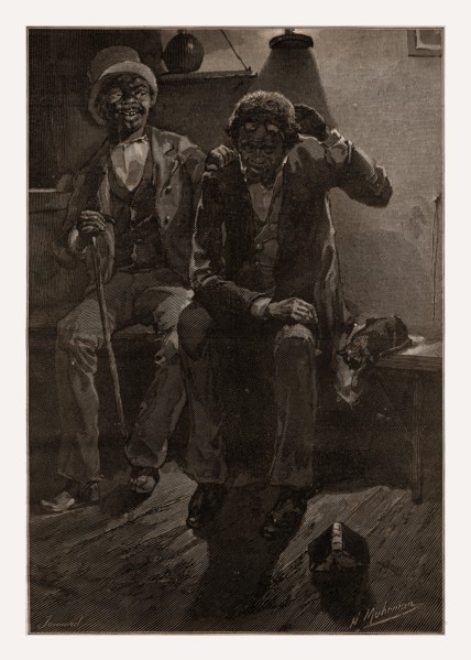 THE LONG-SUFFERING AND PATIENT RACE., 1880, 19th century engraving, USA, America