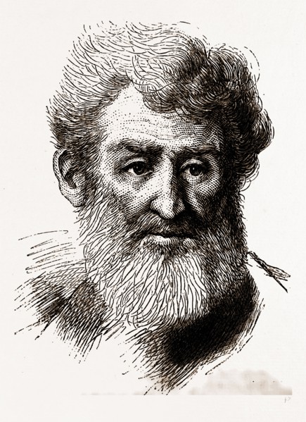 SAMUEL JENNINGS, AGED 83, USA, America, 19th century engraving