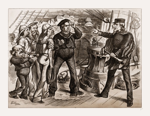 " NOT A FIT PARTY TO TRITST."â€îU. S. GRANT, AUGUST 28, 1880, 19th century engraving, USA, America