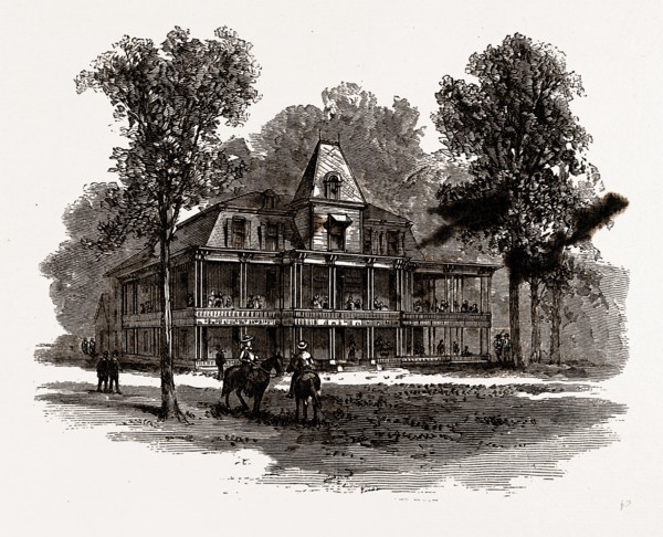 THE HOTEL, Scenes in Rugby, the English Colony in Tennesse, 1880, USA, America, 19th century