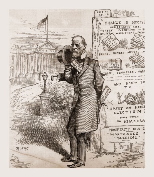 THE HEIGHT OF ENGLISH' AMBITION., 1880, 19th century engraving, USA, America
