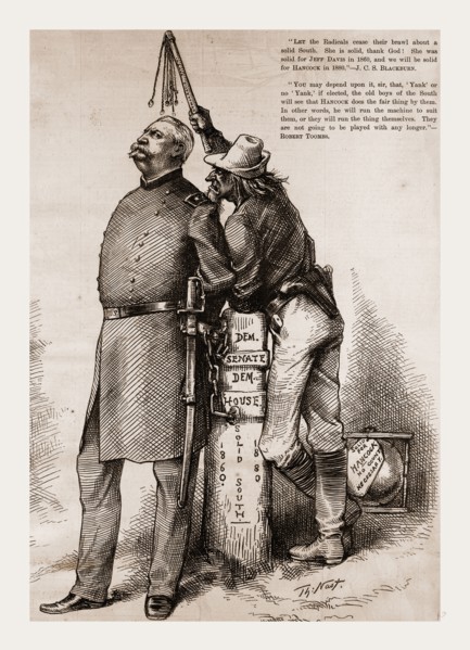Master and Slave., 1880, 19th century engraving, USA, America