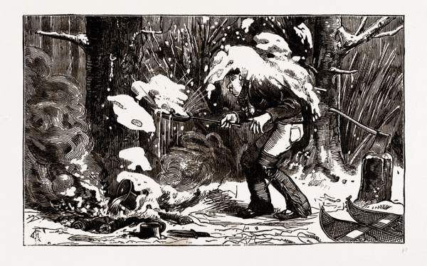 British Columbia, a province located on the west coast of Canada, AN AVALANCHE, 19th century