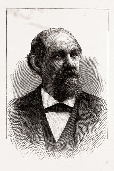 THE HON. T. J. JARVIS, GOVERNOR OF NORTH CAROLINA, 1880, 19th century engraving, USA, America
