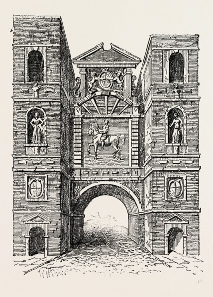 ALDERSGATE. London, UK, 19th century engraving