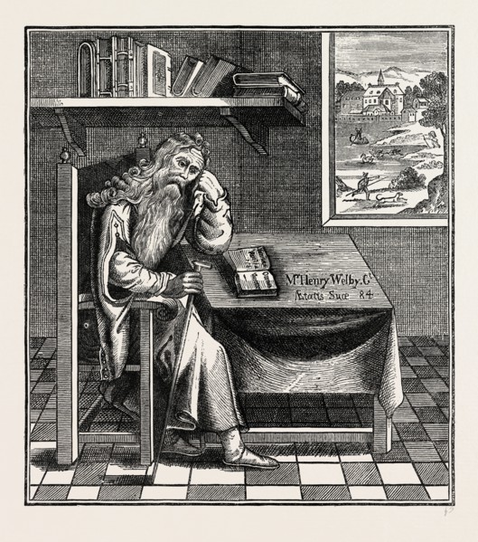 THE GRUB STREET HERMIT. London, UK, 19th century engraving