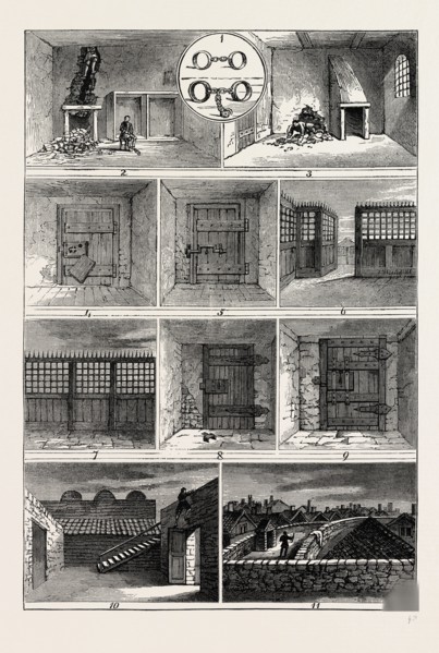 JACK SHEPPARD'S ESCAPES. London, UK, 19th century engraving