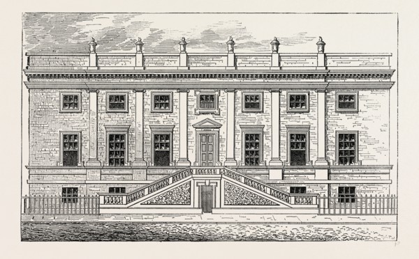 SURGEONS' HALL, OLD BAILEY, 1800. London, UK, 19th century engraving