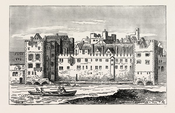 THE SAVOY IN 1650. London, UK, 19th century engraving
