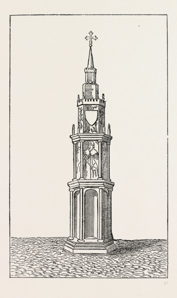 OLD CHARING CROSS, 1792, London, UK, 19th century engraving