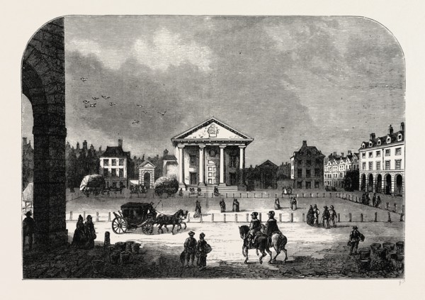 COVENT GARDEN IN 1660. London, UK, 19th century engraving