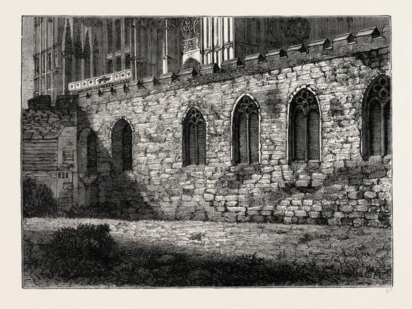 THE JERUSALEM CHAMBER. London, UK, 19th century engraving
