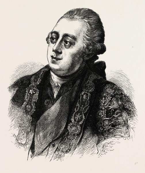 LORD NORTH. London, UK, 19th century engraving