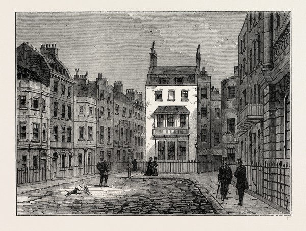 ST. JAMES'S PLACE. London, UK, 19th century engraving