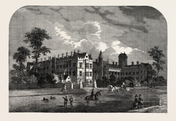 THE CONSUMPTION HOSPITAL, BROMPTON. London, UK, 19th century engraving