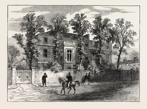 OLD GORE HOUSE, IN 1830. London, UK, 19th century engraving