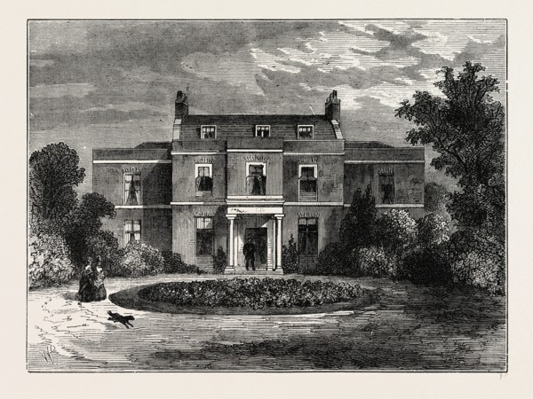 EARL'S COURT HOUSE. London, UK, 19th century engraving