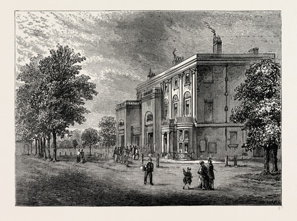 THE "EYRE ARMS" IN 1820. London, UK, 19th century engraving