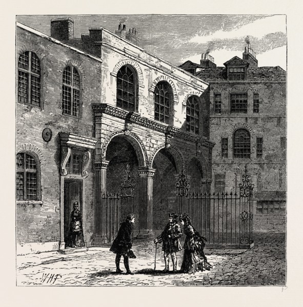 THE FOURTH SALTERS  HALL. London, UK, 19th century engraving