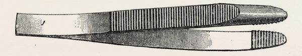 stout dissecting forceps, medical equipment, surgical instrument, history of medicine