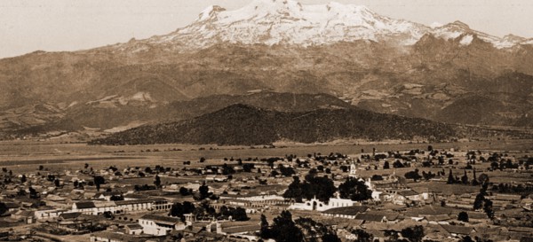 Mexico, Ixtacchihuatl from Amecameca, Jackson, William Henry, 1843-1942, Volcanoes, Mexico,