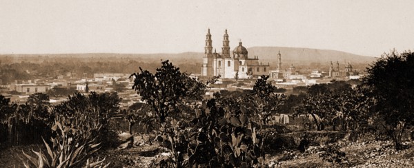 Mexico, view showing Cathedral Lagos, Jackson, William Henry, 1843-1942, Cathedrals, Mexico, Lagos,