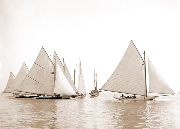 Start, twenty-one footers, Yachts, Regattas, 1892
