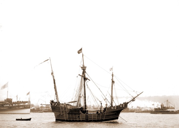 Spanish caravel Santa Maria, Santa Maria (Sailing ship : Replica), Ships, 1892