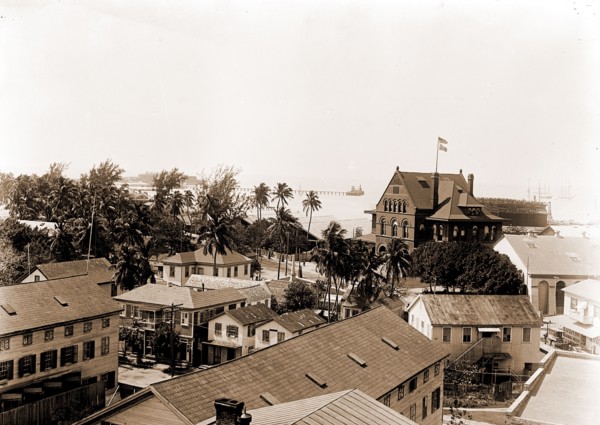 View from hotel, Key West, Fla, Harbors, United States, Florida, Key West, 1900
