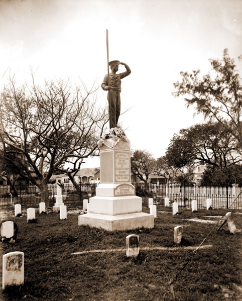 Monument to the Maine soldiers, Key West, Fla, Maine (Battleship), Battleships, American, Monuments