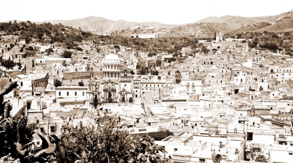 Guanajuato, Mexico, Jackson, William Henry, 1843-1942, Markets, Mexico, Guanajuato, 1880