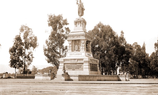 Statue of Cuitlahuac i.e. Cuauhtemoc, Jackson, William Henry, 1843-1942, Cuauhtemoc, Emperor of